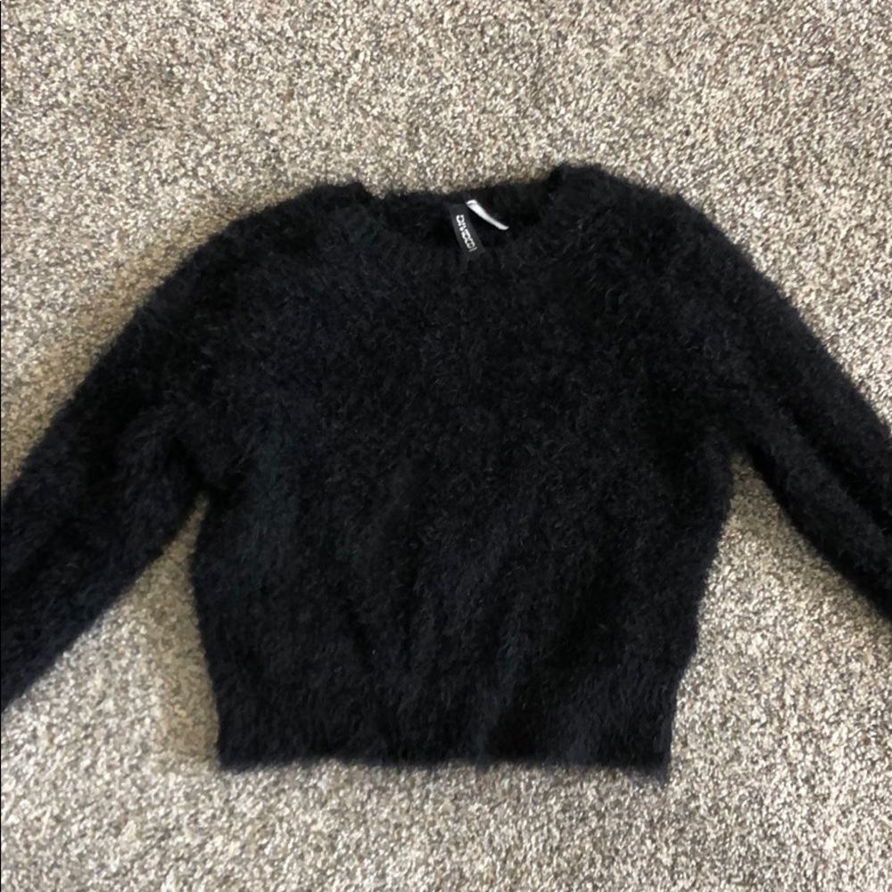 Black Fuzzy Sweater